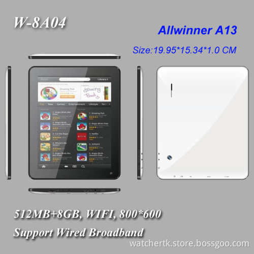 8 Inch Tablet PC Android 4.0 WiFi 800*600